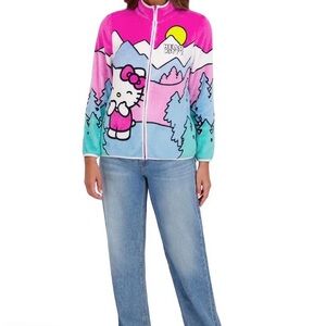 Hello Kitty Sherpa/Fleece Zip Jacket